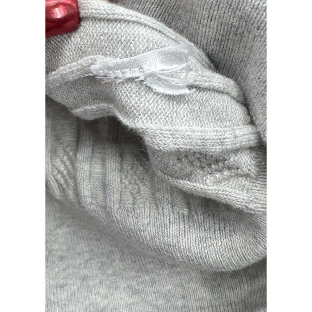 CeCe Womens Large Cable Knit Sweater Fisherman Preppy Classic Cropped Layers - Picture 5 of 7
